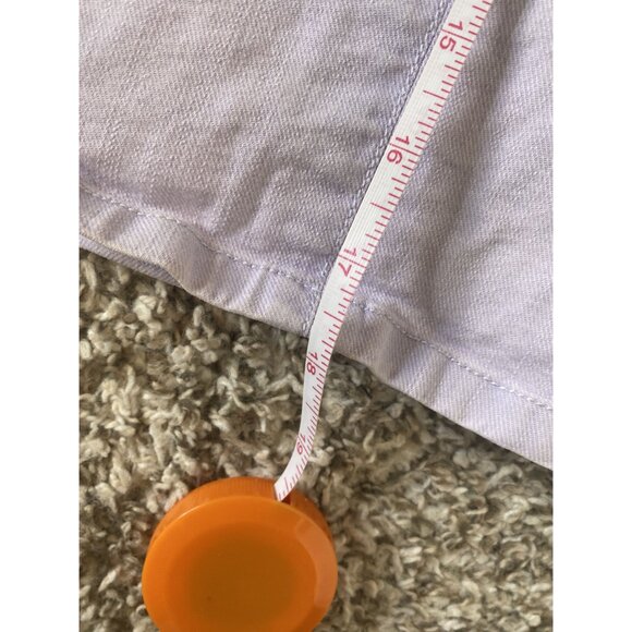 ⭐ 3/$15 Vintage Weekend MaxMara Size 10 Light Purple Pleated Denim Mini Skirt - Picture 11 of 11